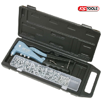Coffret de pince à rivets + assortiment de rivets KSTOOLS-Lire la description