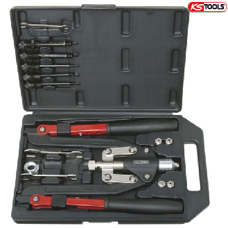 Coffret de pince à rivets et écrous aveugles (insert) 2 bras pliants KSTOOLS-Lire la description