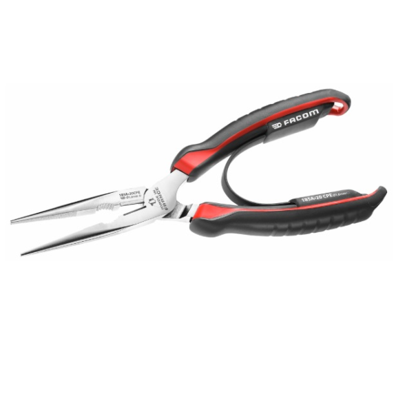 Pince à bec demi-rond coude gainée longueur 160 mm - FACOM - 195A.16CPE-Leggi tutto