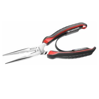 Pince à bec demi-rond coude gainée longueur 160 mm - FACOM - 195A.16CPE-Leggi tutto