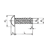 Rivet Sim Inox Type U 3.5X9.5
