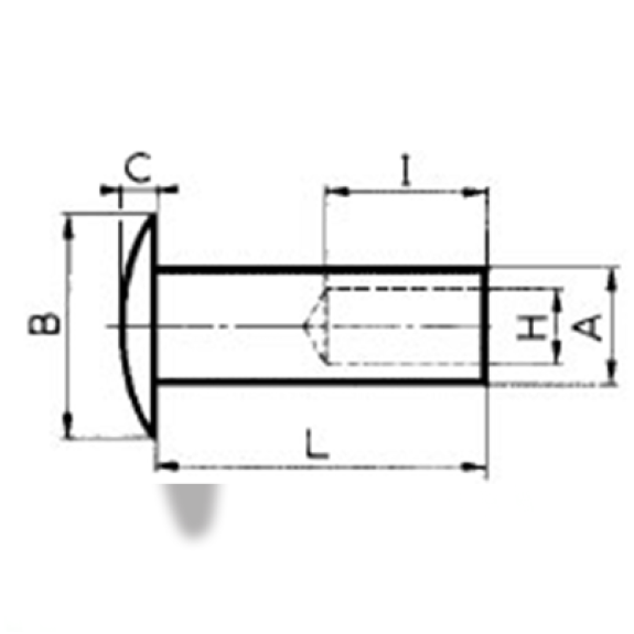 Rivet Foré Inox 304Cu 11P Magnariv 3X6-Lire la description