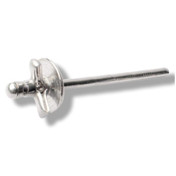 Rivet Etoilé Aluminium Tête Large 4.8X20.5-Lire la description