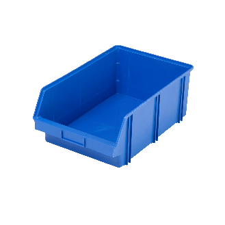 Lot de 8 bacs à bec gerbables bleus 48,5 x 31 x 18,5cm x8-Lire la description
