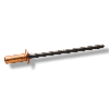 Rivet Cuivre Tige Acier Tête Plate 2.9X6