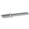 Rivet Aluminium Tige Acier Tête Fraisée 4X10