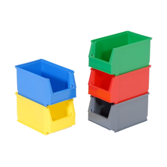 Lot de 25 bacs à bec gerbables haut de gamme bleus 23 x 15 x 13cm x25-Lire la description