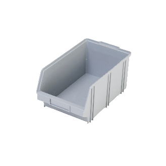 Lot de 12 bacs à bec gerbables gris 35,5 x 21 x 16cm x12-Lire la description
