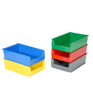 Lot de 14 bacs à bec gerbables haut de gamme bleus 50 x 31 x 14,5cm x14-Lire la description