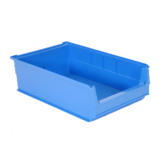 Lot de 14 bacs à bec gerbables haut de gamme bleus 50 x 31 x 14,5cm x14-Lire la description