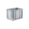 Bac gerbable norme europe poignées fermées gris 80L - 60 x 40 x 42cm