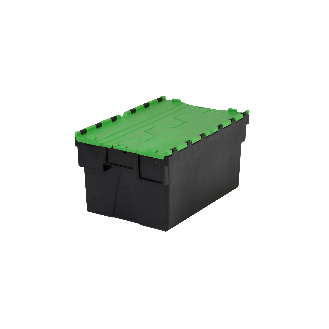 Bac navette gerbable et emboîtable vert 52L - 60 x 40 x 31cm PROVOST-Lire la description