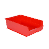 Lot de 14 bacs à bec gerbables haut de gamme rouges 50 x 31 x 14,5cm x14