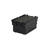 Bac navette gerbable et emboîtable noir 40L - 60 x 40 x 25cm PROVOST