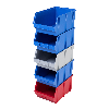 Lots de 72 bacs à bec gerbables bleus 17,5 x 10,5 x 7,5cm x60
