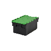 Bac navette gerbable et emboîtable vert 63L - 60 x 40 x 36,5cm PROVOST