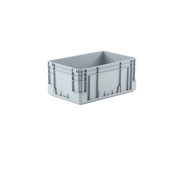Bac gerbable norme europe poignées fermées gris 50L - 60 x 40 x 27cm PROVOST-Lire la description