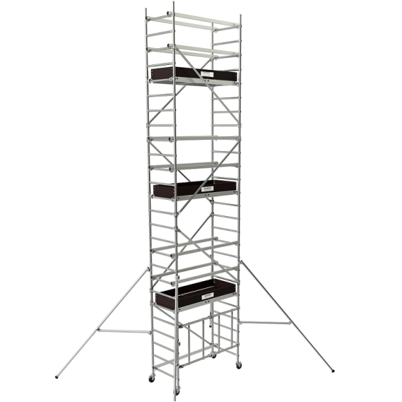 Échafaudage roulant en aluminium 4.60m-Lire la description