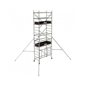 Échafaudage roulant en aluminium 4.60m-Lire la description
