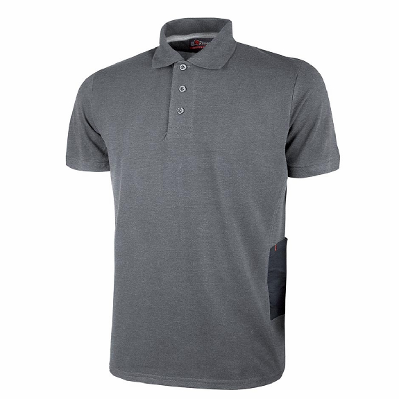 U-Power - Polo manches courtes Slim gris clair GAP-Lire la description