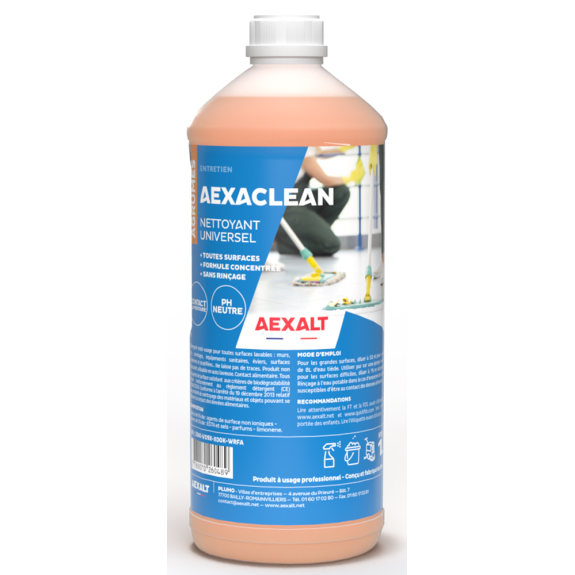 Nettoyant universel parfum agrumes bidon de 1l - AEXALT - NT048-Lire la description