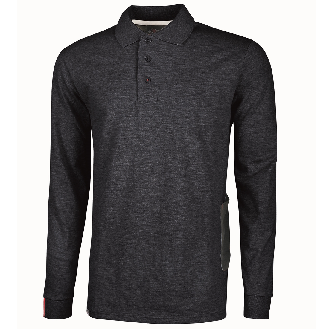 U-Power - Polo manches longues bleu foncé Slim LIVE-Lire la description