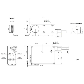 Détecteur de contraste NPN/(PNP) P=18mm Led R/V Spot vertical / M12 4P - TLMICRO065 (TLµ-065L)-Lire la description