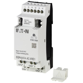 Extension E/S, 100-240 V AC/DC, 4 entrées TOR, 4 sorties relais-Lire la description