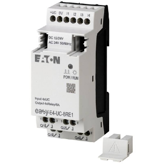 Extension E/S, 12/24 V DC, 24 V AC, 4 entrées TOR, 4 sorties relais-Lire la description