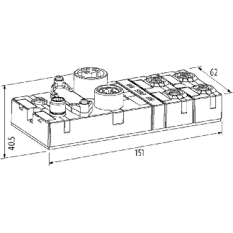 Cube67+ Tête de station, IP67, PROFIBUS-DP, M12 codé B, alim. tension-Lire la description