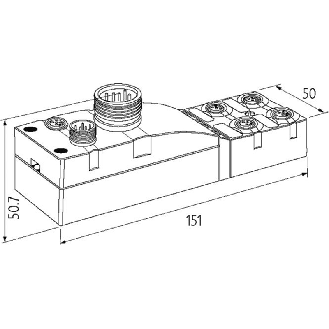 Cube67 Tête de station, IP67, PROFIBUS-DP, M12 codé B Mini C 7/8-Lire la description