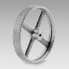 Roue de mesure 50cm de dév, alésage Ø12mm, revét. métal strié 25mm