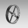 Roue de mesure 30,48cm de dév, alésage Ø9mm, revét. Vulkollan 25 mm