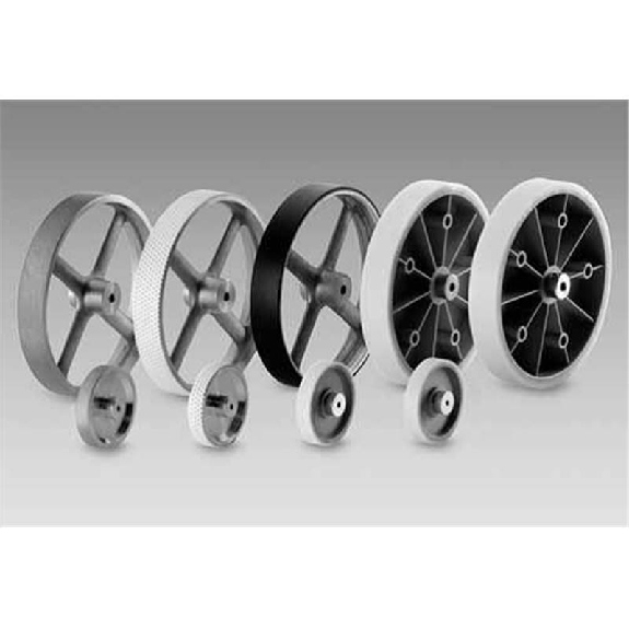 Roue de mesure 30,48cm de dév, alésage Ø10mm, revét. Vulkollan 25 mm-Lire la description
