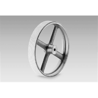 Roue de mesure 50cm de dev, alésage Ø10mm revêt. Caoutchouc 25mm-Lire la description
