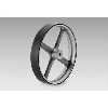 Roue de mesure 50cm de dév. alésage Ø10mm, revêt. Vulkollan PUR 25 mm