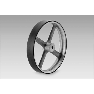 Roue de mesure 50cm de dév. alésage Ø10mm, revêt. Vulkollan PUR 25 mm-Lire la description