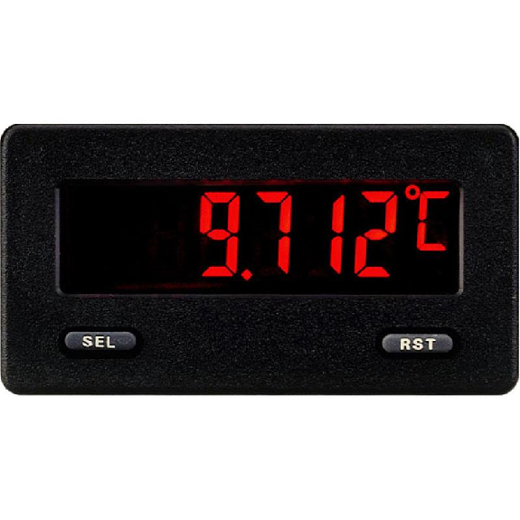 Indicateur de T° entrée TC 75x39mm affichage rétroéclairé Rouge/Vert-Leggi tutto