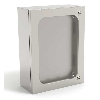 Coffret EQLC 600 900 300 (LxHxP) inox AISI 316L, avec porte en Lexan