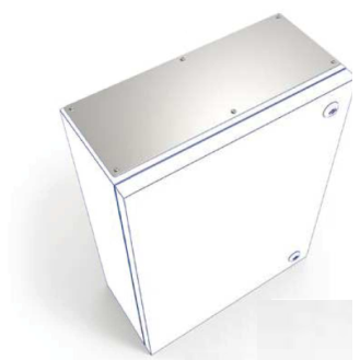 Coffret EQLC 600 900 300 (LxHxP) inox AISI 316L, avec porte en Lexan-Lire la description