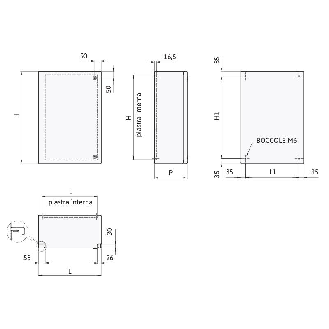 Coffret CPF 800 100 500 inox AISI 304, IP66-Lire la description