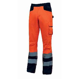 U-Power - Pantalon de travail orange haute visibilité RADIANT-Lire la description