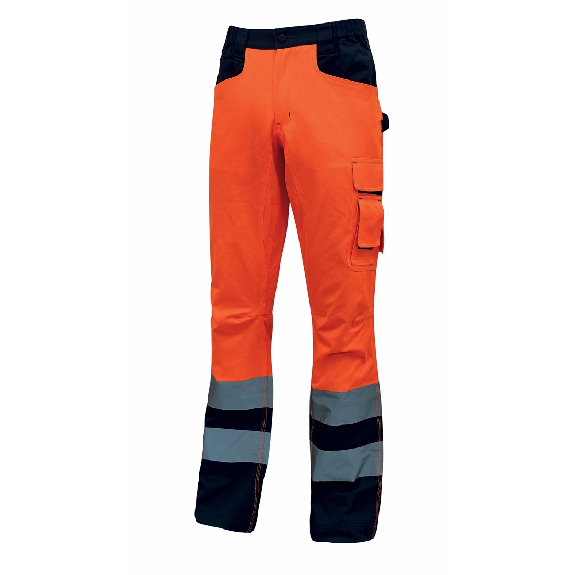 U-Power - Pantalon de travail orange haute visibilité RADIANT-Lire la description