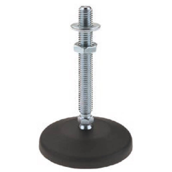 Pied-support M10 hauteur 93mm. diam. plaque-Lire la description