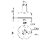 Pied synthétique pour tube ø 25mm GRIS