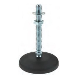 Pied-support M8 - 1500N hauteur: 52mm - diam. : 47mm-Lire la description