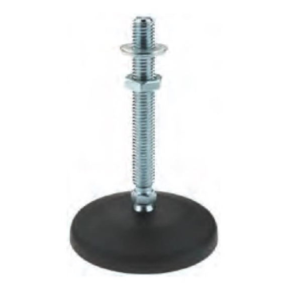 Pied-support M8 - 1500N hauteur: 52mm - diam. : 47mm-Lire la description
