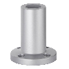 Pied avec tube intégré, ARGENT, h=81.5 mm