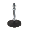 Pied-suppot M12 hauteur 117mm . plaque 80mm