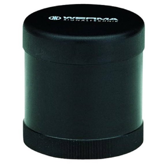 Élément ronfleur continu/pulsé 85dB 230VAC IP65 Ø70mm NOIR-Lire la description